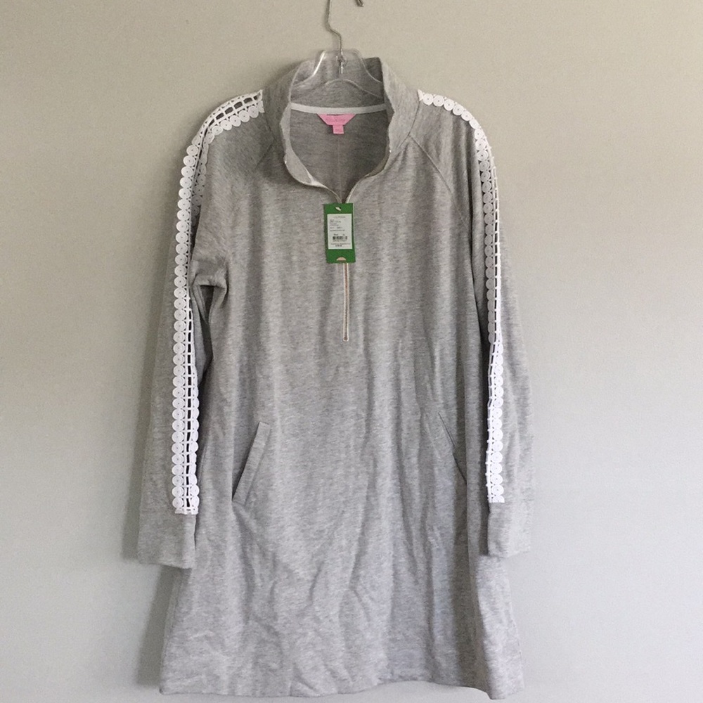 NWT Lilly Pulitzer Skipper Dress Grey XL